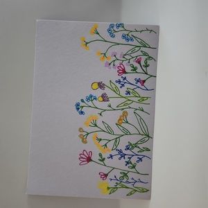 Handmade Watercolor Wildflower Art